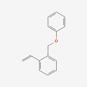 molecular formula C15H14O B14599335 1-Ethenyl-2-(phenoxymethyl)benzene CAS No. 60663-39-0