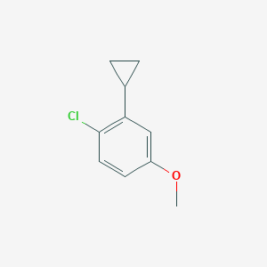 B1459934 4-Chloro-3-cyclopropylanisole CAS No. 1434128-14-9