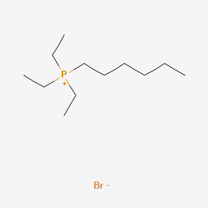 molecular formula C12H28BrP B14599343 Triethyl(hexyl)phosphanium bromide CAS No. 59585-99-8