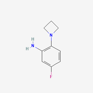 molecular formula C9H11FN2 B1459936 2-(氮杂环丁-1-基)-5-氟苯胺 CAS No. 1856318-20-1