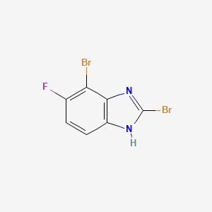 molecular formula C7H3Br2FN2 B1459937 2,4-二溴-5-氟-1H-苯并咪唑 CAS No. 1388026-23-0