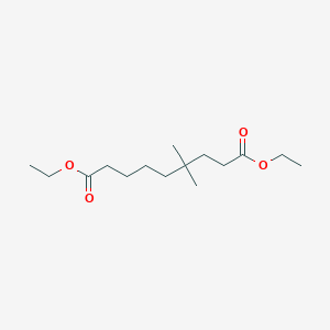 molecular formula C15H28O4 B14599370 Diethyl 4,4-dimethylnonanedioate CAS No. 61244-40-4