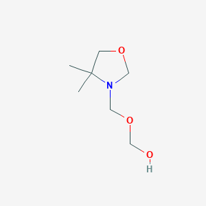 molecular formula C7H15NO3 B14599373 [(4,4-Dimethyl-1,3-oxazolidin-3-yl)methoxy]methanol CAS No. 60630-12-8