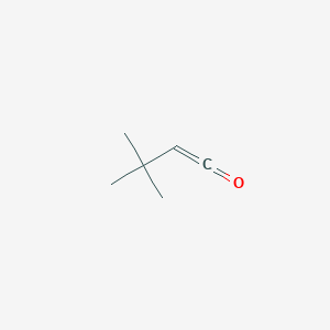 molecular formula C6H10O B14599374 1-Buten-1-one, 3,3-dimethyl- CAS No. 59005-31-1