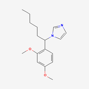 1-[1-(2,4-Dimethoxyphenyl)hexyl]-1H-imidazole