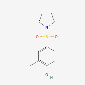 B1459939 2-Methyl-4-(pyrrolidine-1-sulfonyl)-phenol CAS No. 1394946-51-0