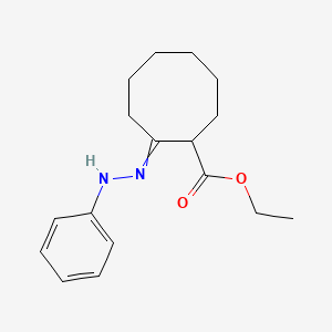 molecular formula C17H24N2O2 B14599407 Ethyl 2-(2-phenylhydrazinylidene)cyclooctane-1-carboxylate CAS No. 60719-12-2