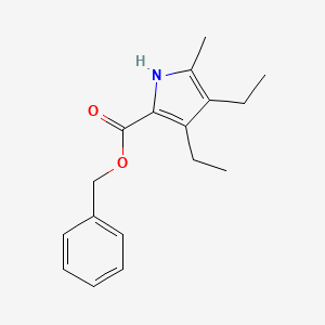 molecular formula C17H21NO2 B14599412 Benzyl 3,4-diethyl-5-methyl-1H-pyrrole-2-carboxylate CAS No. 59435-27-7