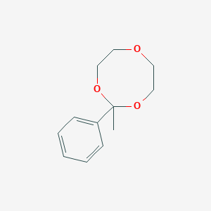 molecular formula C12H16O3 B14599430 1,3,6-Trioxocane, 2-methyl-2-phenyl- CAS No. 61212-00-8