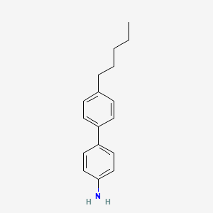 molecular formula C17H21N B14599433 4'-Pentyl[1,1'-biphenyl]-4-amine CAS No. 60040-14-4