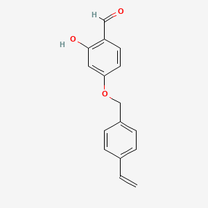 4-[(4-Ethenylphenyl)methoxy]-2-hydroxybenzaldehyde