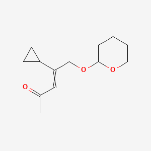 4-Cyclopropyl-5-[(oxan-2-yl)oxy]pent-3-en-2-one