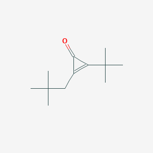 molecular formula C12H20O B14599459 2-tert-Butyl-3-(2,2-dimethylpropyl)cycloprop-2-en-1-one CAS No. 61255-47-8
