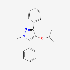 molecular formula C19H20N2O B14599461 1-Methyl-3,5-diphenyl-4-[(propan-2-yl)oxy]-1H-pyrazole CAS No. 60627-50-1