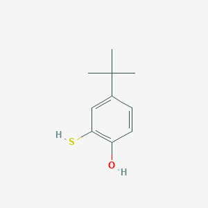 molecular formula C10H14OS B14599473 Phenol, 4-(1,1-dimethylethyl)-2-mercapto- CAS No. 58999-47-6