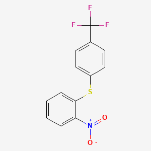 molecular formula C13H8F3NO2S B14599487 1-Nitro-2-{[4-(trifluoromethyl)phenyl]sulfanyl}benzene CAS No. 61174-10-5