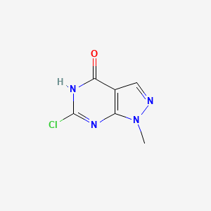 molecular formula C6H5ClN4O B1459949 6-氯-1-甲基-1H-吡唑并[3,4-d]嘧啶-4(7H)-酮 CAS No. 5334-35-0