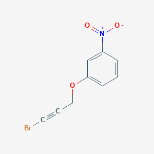 molecular formula C9H6BrNO3 B14599502 1-[(3-Bromoprop-2-yn-1-yl)oxy]-3-nitrobenzene CAS No. 58811-51-1