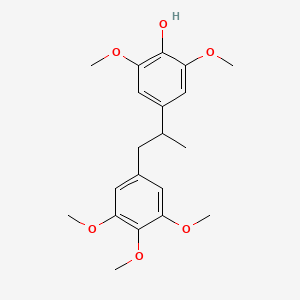 2,6-Dimethoxy-4-[1-(3,4,5-trimethoxyphenyl)propan-2-yl]phenol