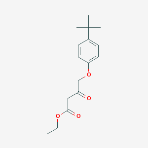 Butanoic acid, 4-[4-(1,1-dimethylethyl)phenoxy]-3-oxo-, ethyl ester