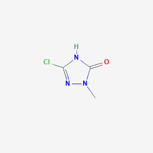 molecular formula C3H4ClN3O B1459956 5-氯-2-甲基-2,4-二氢-3H-1,2,4-三唑-3-酮 CAS No. 22354-86-5