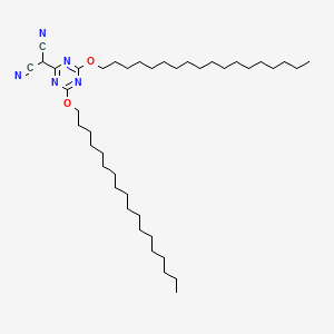 [4,6-Bis(octadecyloxy)-1,3,5-triazin-2-yl]propanedinitrile