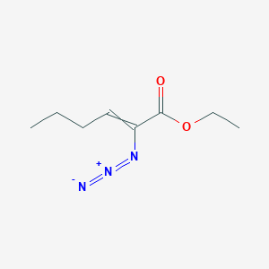 molecular formula C8H13N3O2 B14599569 Ethyl 2-azidohex-2-enoate CAS No. 61013-59-0