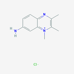 Quinoxalinium, 7-amino-1,2,3-trimethyl-, chloride