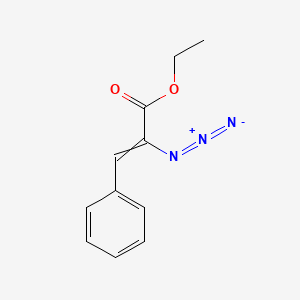 molecular formula C11H11N3O2 B14599595 Ethyl 2-azido-3-phenylprop-2-enoate CAS No. 61013-61-4