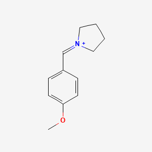 1-[(4-Methoxyphenyl)methylidene]pyrrolidin-1-ium