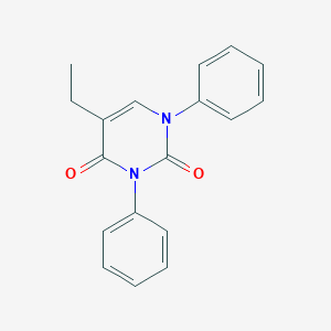 molecular formula C18H16N2O2 B14599624 5-Ethyl-1,3-diphenylpyrimidine-2,4-dione CAS No. 61161-16-8