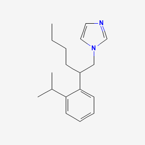 1-{2-[2-(Propan-2-yl)phenyl]hexyl}-1H-imidazole