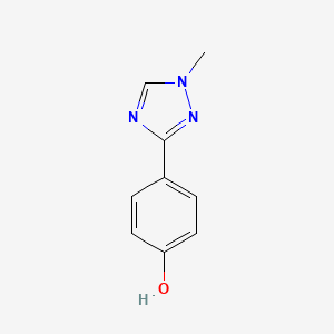 molecular formula C9H9N3O B1459966 4-(1-甲基-1H-1,2,4-三唑-3-基)苯酚 CAS No. 1781483-43-9