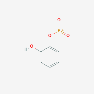 molecular formula C6H5O4P B14599673 2-{[Hydroxy(oxo)phosphaniumyl]oxy}phenolate CAS No. 60798-82-5