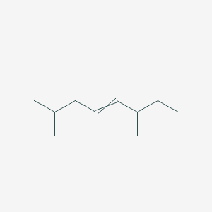 molecular formula C11H22 B14599676 4-Octene, 2,3,7-trimethyl-, (E)- CAS No. 61116-94-7