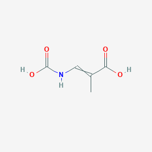 molecular formula C5H7NO4 B14599679 3-(Carboxyamino)-2-methylprop-2-enoic acid CAS No. 61212-22-4