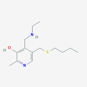 5-[(Butylsulfanyl)methyl]-4-[(ethylamino)methyl]-2-methylpyridin-3-OL