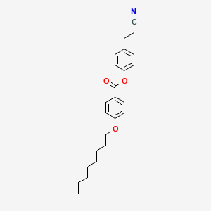 molecular formula C24H29NO3 B14599713 4-(2-Cyanoethyl)phenyl 4-(octyloxy)benzoate CAS No. 59854-53-4