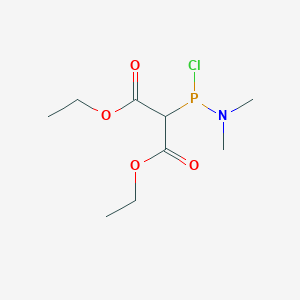 Diethyl [chloro(dimethylamino)phosphanyl]propanedioate