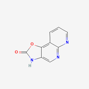 molecular formula C9H5N3O2 B14599761 [1,3]Oxazolo[4,5-c][1,8]naphthyridin-2(3H)-one CAS No. 59851-79-5