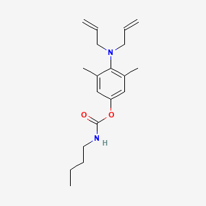 molecular formula C19H28N2O2 B14599773 4-[Di(prop-2-en-1-yl)amino]-3,5-dimethylphenyl butylcarbamate CAS No. 60309-81-1