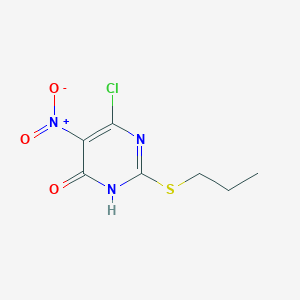 molecular formula C7H8ClN3O3S B1459979 6-Chloro-5-nitro-2-(propylthio)pyrimidin-4-ol CAS No. 1548397-10-9
