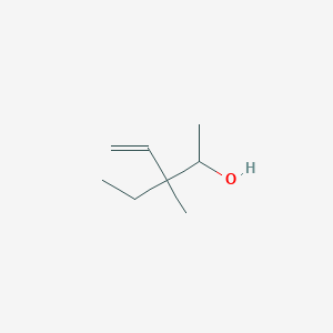 molecular formula C8H16O B14599797 3-Ethyl-3-methylpent-4-en-2-ol CAS No. 61107-46-8