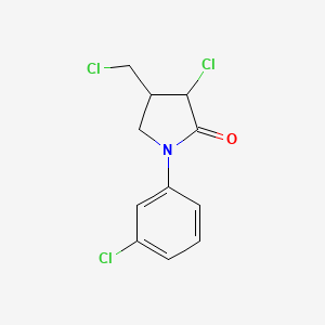 3-Chloro-4-(chloromethyl)-1-(3-chlorophenyl)pyrrolidin-2-one