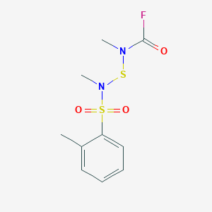 Methyl{[methyl(2-methylbenzene-1-sulfonyl)amino]sulfanyl}carbamyl fluoride