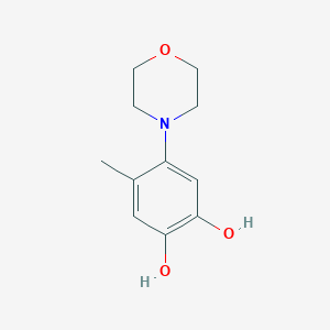 1,2-Benzenediol, 4-methyl-5-(4-morpholinyl)-