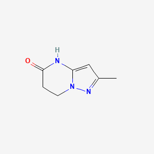 molecular formula C7H9N3O B1459982 2-methyl-6,7-dihydropyrazolo[1,5-a]pyrimidin-5(4H)-one CAS No. 380391-51-5