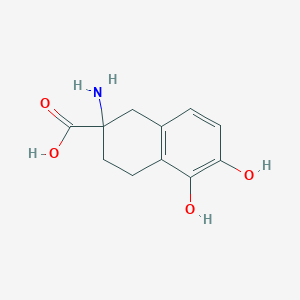 2-Amino-5,6-dihydroxy-1,2,3,4-tetrahydronaphthalene-2-carboxylic acid