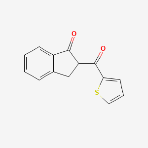 molecular formula C14H10O2S B14599828 2-(Thiophen-2-ylcarbonyl)-2,3-dihydro-1h-inden-1-one CAS No. 58710-49-9