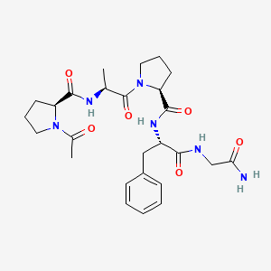 1-Acetyl-L-prolyl-L-alanyl-L-prolyl-L-phenylalanylglycinamide